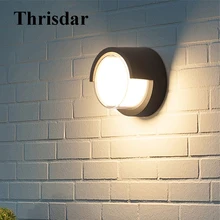 Thrisdar скандинавские водонепроницаемые настенные лампы для коридора открытый сад балконное крыльцо настенный светильник IP54 алюминиевая дворовая ограда светильник для загородного дома