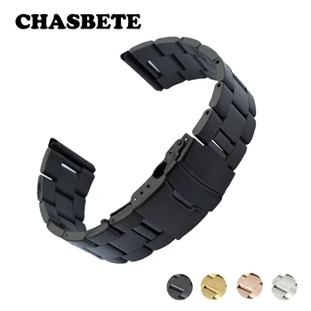 

18mm 20mm Stainless Steel Watch Band for DW Daniel Wellington Men Women Metal Strap Wrist Loop Belt Bracelet Black Silver + Pin