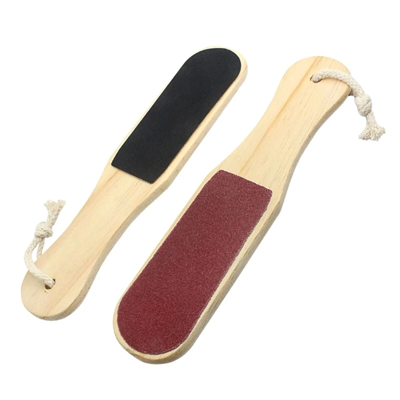 

1Pc Double-Sided Foot File Pedicure Tool Feet Dead Skin Coarse Callus Remover Foot Care Wood Double-Sided