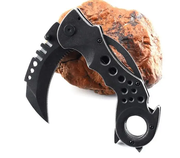 Нож karambit из стали для мытья камня, 250 г, лезвие пилы, тактический инструмент для повседневного использования, карманный нож для выживания на природе