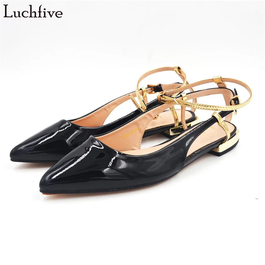 side cut out flat shoes