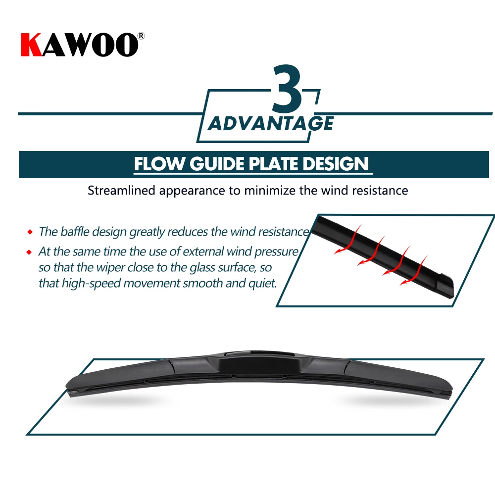 KAWOO 2 шт. лезвие стеклоочистителя автомобиля 2"+ 18" для Dodge Journey,(2007-) Авто Мягкие резиновые ветрозащитные щетки стеклоочистителя аксессуары для автомобиля Стайлинг