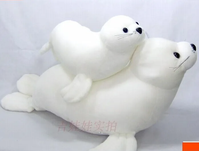 Big Lovely Sea Lion Toy Plush White High Quality Sea Lion Doll