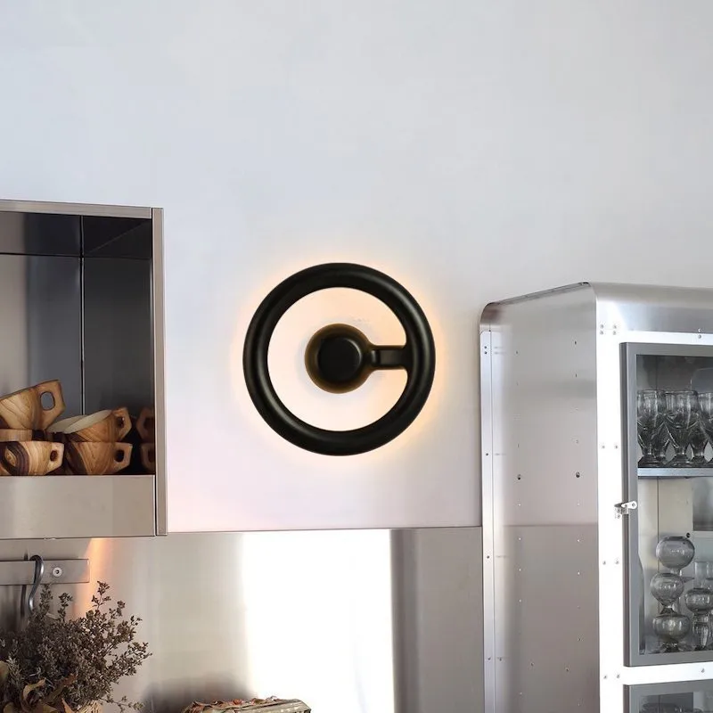 

Modern Simple Bedroom Bedside Wall Lamp Northern Europe Creative Personality Aisle LED Designer Wall Light Free Shipping