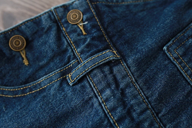 FOLOBE Ретро потертые джинсовые ремни широкие брюки джинсовый комбинезон с пряжками карманы