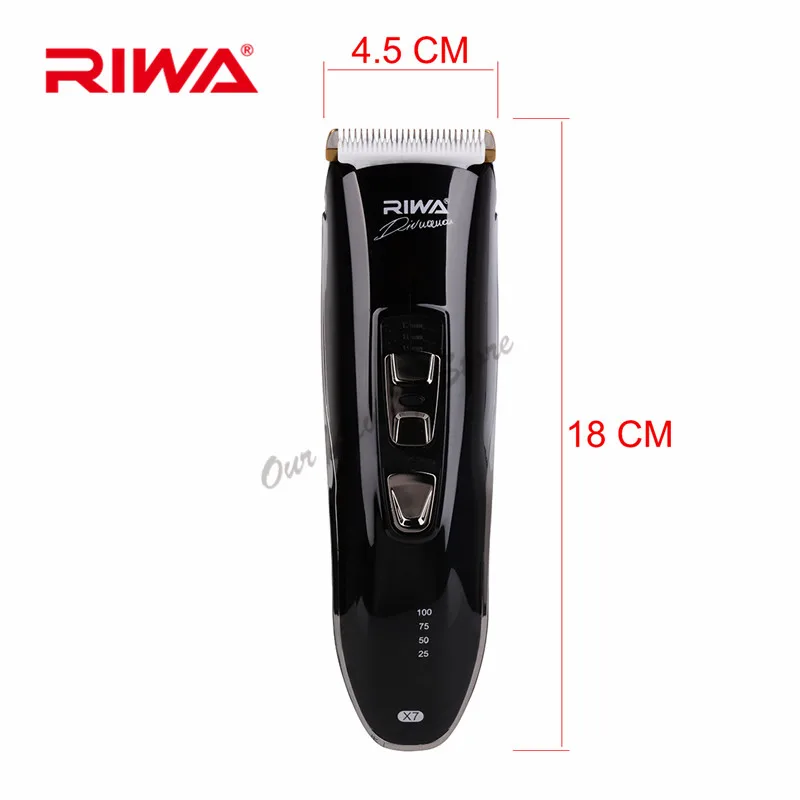 RIWA X7 электрический триммер для бороды, машинка для стрижки волос, профессиональная машинка для бритья для мужчин, машинка для стрижки детей 100-240 В