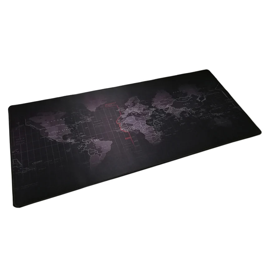 XL карта мира игровой коврик для мыши 30x80 см 40x90 с закругленными краями клавиатура