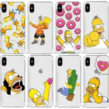 Homer J Simpson смешной Барт Симпсон Coque мультфильм чехол для телефона для iPhone 11 PRO 5S 4S 6 6s 7 8 Plus XR X XS Max ТПУ силиконовый чехол