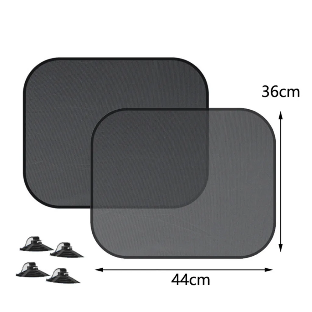 Sun Shade Cover Block 2PCS Chic Mesh Car Side Window Shade Cling Sunshades Sun Shade Cover Visor Shield universal car sun shade