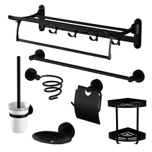 Черный Античный Медь Для ванной Аппаратные средства Вешалка Набор Вышивка Крестом Пакет складной Полотенца барная стойка Бумага держатель Кисточки молния Аксессуары для ванной комнаты th10