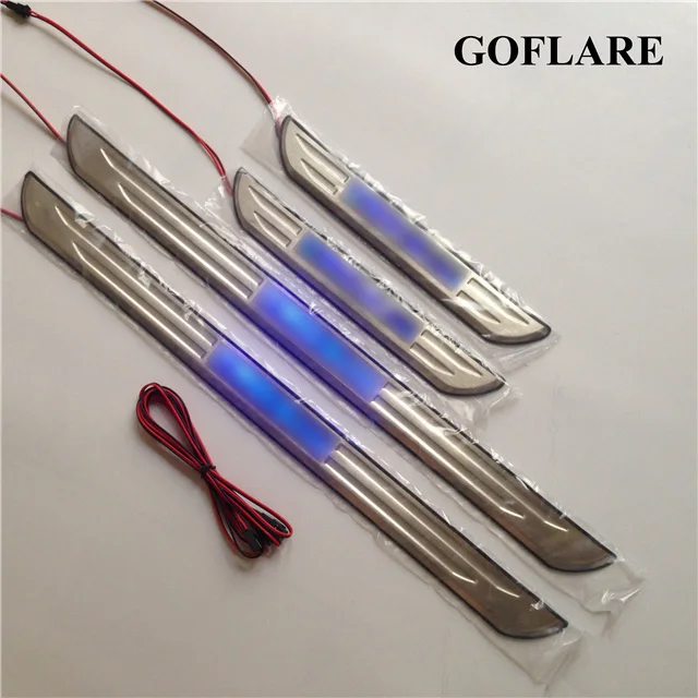 

led auto door sill for Toyota Belta Vios XP90 Limo Yaris NCP93 accessories illuminated door sills guard scuff plates thresholds