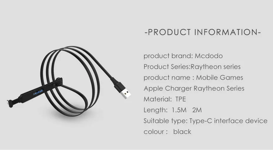 Mcdodo USB Type C Cable for Samsung S9 S8 Xiaomi 4C 2A Fast Charging USB C Cable for HUAWEI P20 P10 lite Type-C Cable Cord (12)