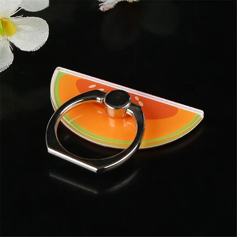UVR Fruits Lemon cantaloupe Finger Ring Mobile Phone Smartphone Stand Holder For iPhone X 8 7 6 Plus IPAD Car Mount For Samsung