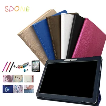 

Cartoon PU Leather Case for TurboPad 1015 3G 10.1 inch Tablet Folio Stand Cover + flim touch pen