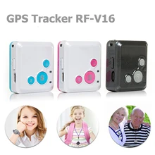 Mini Personal Kids Child GSM GPRS GPS Tracker RF-V16 SOS Communicator 7 Days Standby Voice Monitoring Lifetime Free Tracking