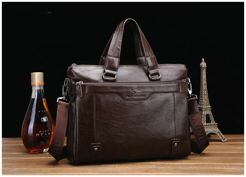 0 : Buy Hot sale fashion genuine soft leather briefcase, 14/15.6&quot; laptop leather ...