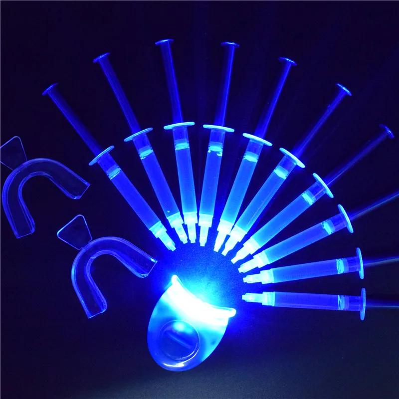 Pro Отбеливание зубов комплект со светодиодной подсветкой Перекись Системы