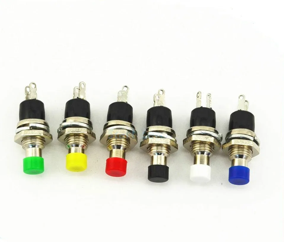 

10pcs 7mm Momentary Push button Switch Press the reset switch Momentary On Off Push Button Micro Switch Normally Open NO