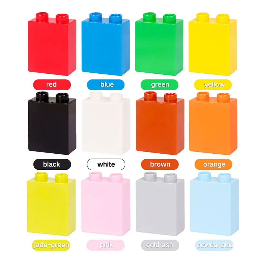 

Big Size Large Particle Building Block Brick Accessories Colorful Base Plate toys for children kids gifts wiht duploing