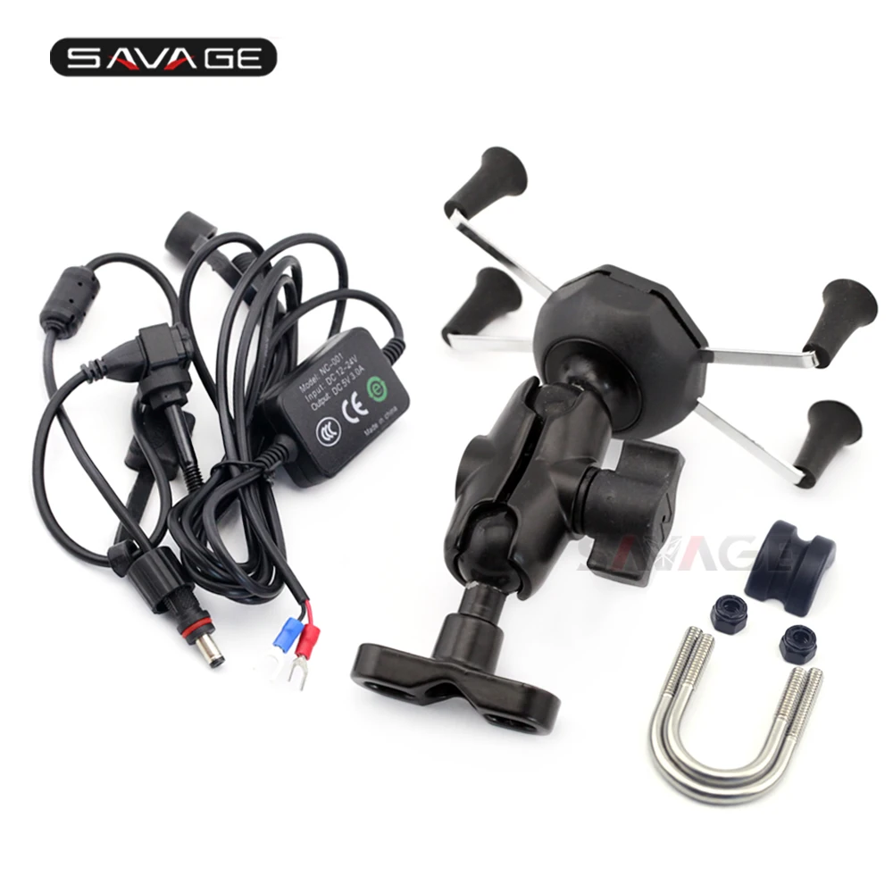 GPS Navigation Bracket Mobile Phone Holder For KAWASAKI KLE 650/1000