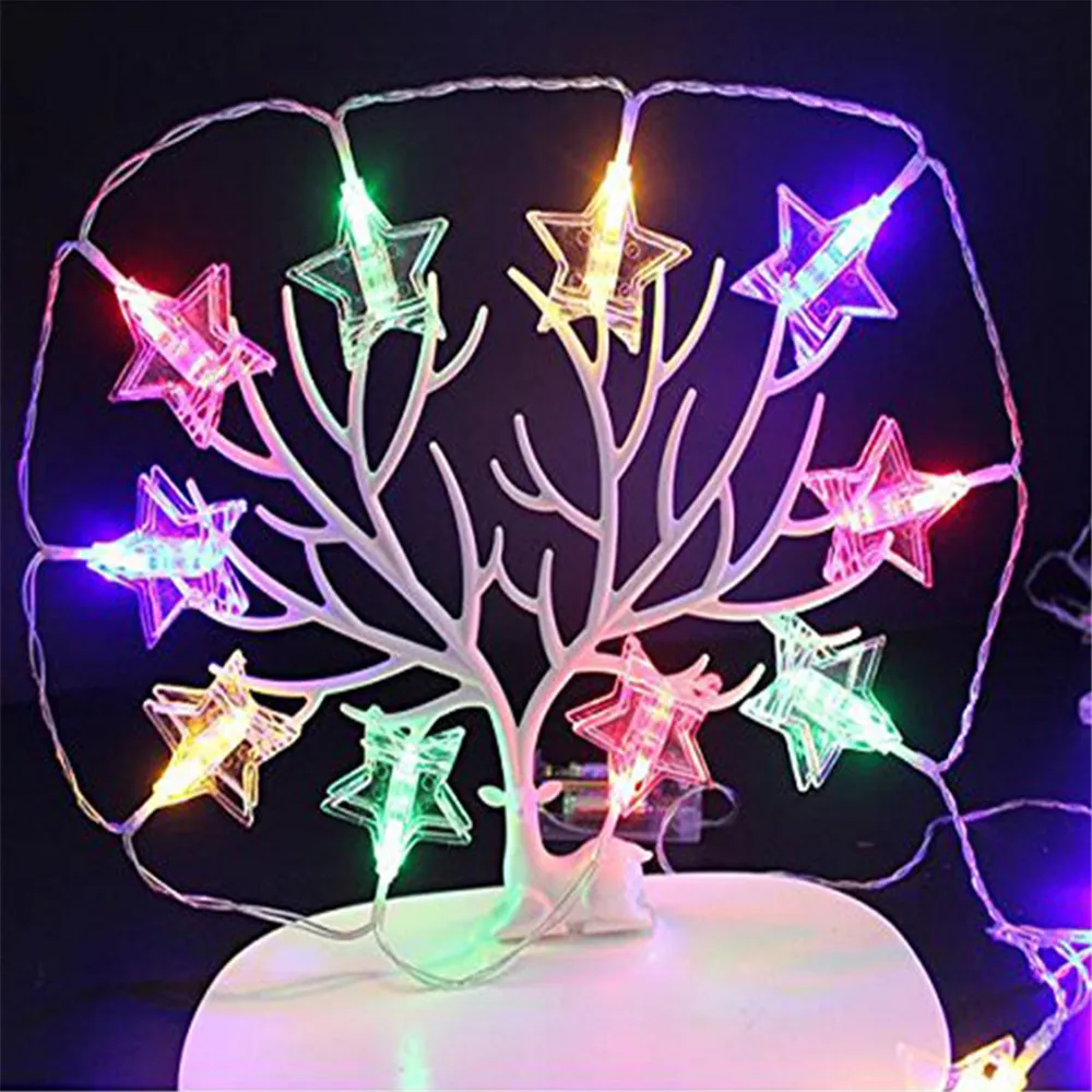 10/20/40Leds Star Card Photo Clip Led String Lights Battery Operated Christmas Wedding Party New Year Holiday Decoration Garlan 10/20/40Leds Star Card Photo Clip Led String Lights Battery Operated Christmas Wedding Party New Year Holiday Decoration Garlan