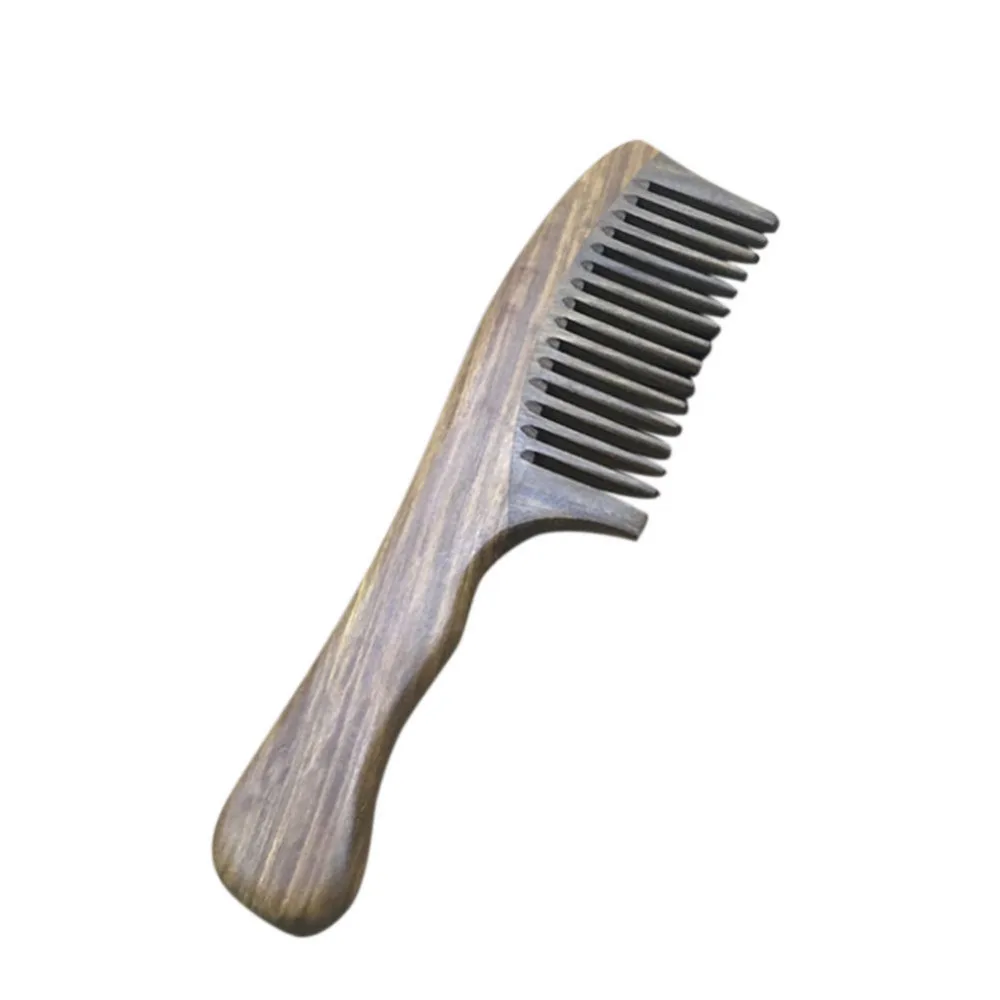 green sandalwood comb wide toothed massage coarse tooth large hair combs hairbrush hairdressing supplies for elder gift sale New 1Pc Wooden Sandalwood Wide Tooth Wood Comb Natural Head Massager Hair Combs Wooden Handle with Wide Toothed Comb