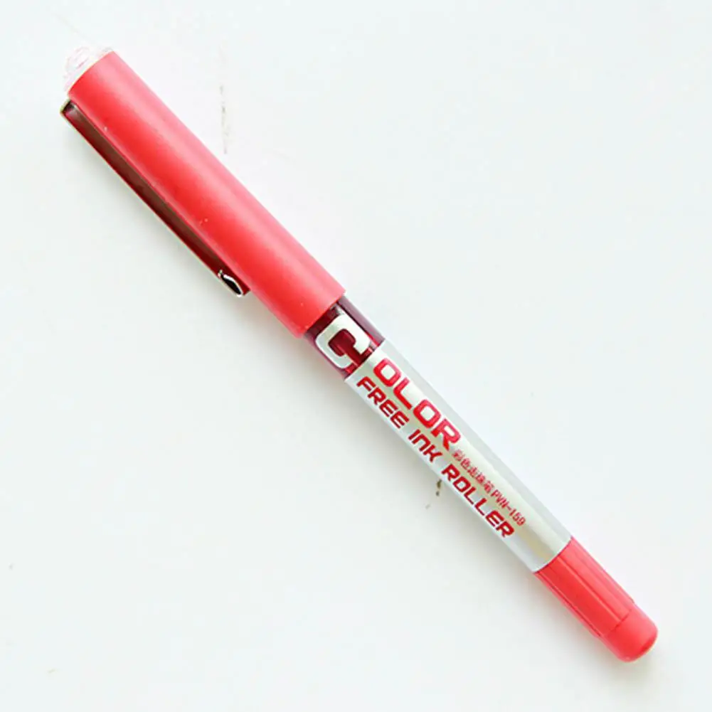 Высокое качество, прямая жидкость, шариковая ручка, PVN-159, 0,38 мм, игла, очень тонкая, жидкие чернила, шариковая ручка, для офиса, школы, r20 - Цвет: red