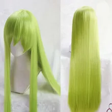 Fate/большой заказ Enkidu Косплей зеленый парик Мужские Enkidu длинные прямые зеленые волосы парик костюмы