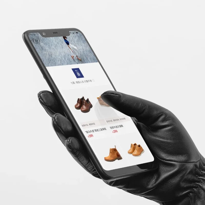 Перчатки Xiaomi Mijia Qimian из овечьей кожи с сенсорным экраном подходят для вождения