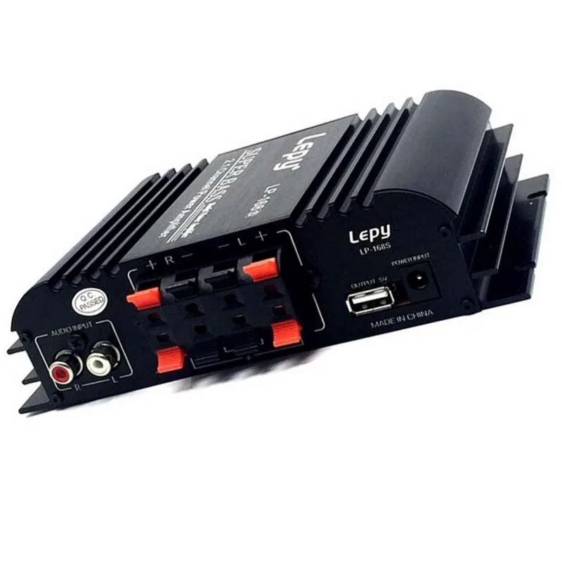 Автомобильный усилитель звука Lepy LP168S 2 1 каналов бас выход HiFi стерео звук мощность