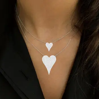 

Mother's Day Gift Trendy Dainty Initial Chokers Necklace Personalized Heart Stackable Necklaces for women girlfriend Wife gifts