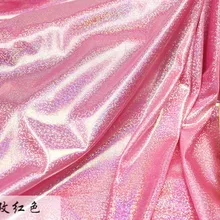Латинская флуоресцентная ткань лазерная эластичная трикотажная цветная блестящая ткань сценическая Свадебная декоративная ткань для шитья кукольной ткани 150 см* 50 см