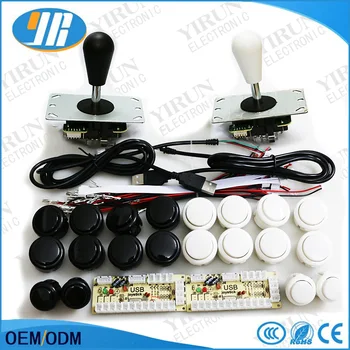 

Zero Delay USB Encoder To PC Joystick Games + OEM Push Buttons + China 5Pin Rocker For Arcade DIY Kits Parts Mame