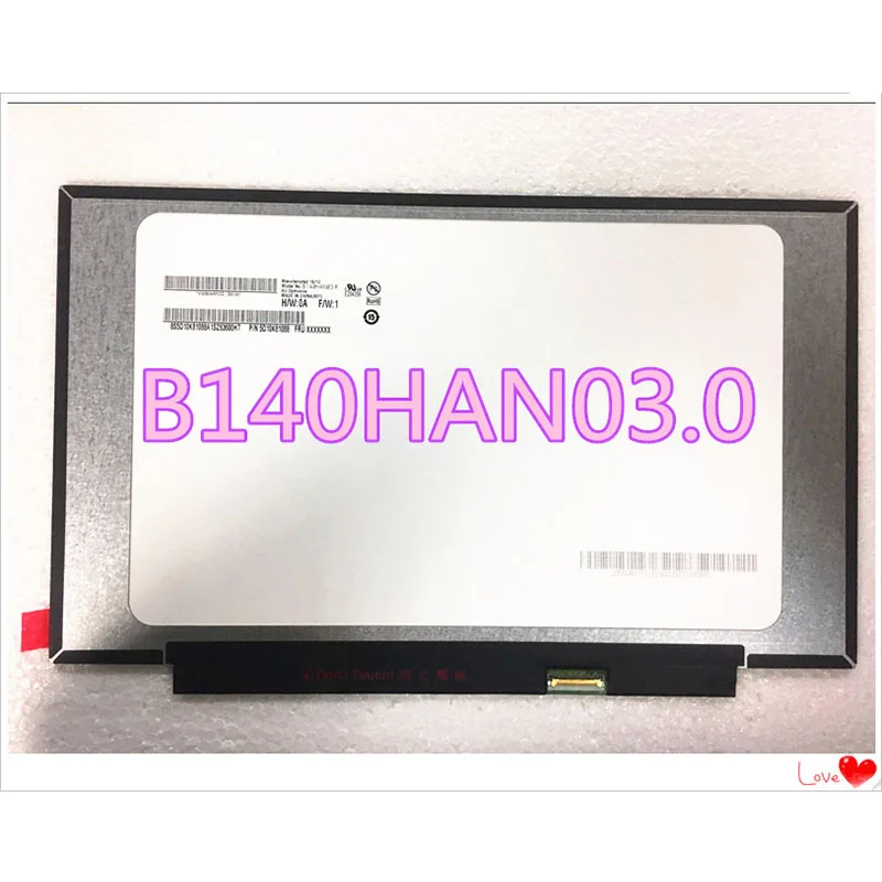

free shipping original laptop screen B140HAN03.0 B140HAN04.1 N140HCA-EBA LP140WF7 SPC1 NV140FHM-N62 1920*1080 FHD