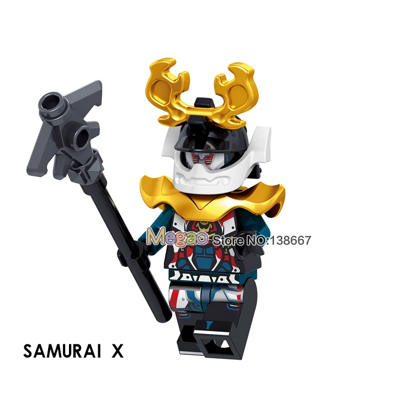 

Single Sale A008 NYA JAY Ultra Violet Hutchins Zane Kai Harumi Samurai Building Blocks Bricks Gift Toys