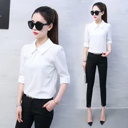 White Blouse Women Tops And Blouses Summer Long Chiffon Ladies Clothes Women Shirts Mujer De Moda 2019 Blusas Femininas White Blouse Women Tops And Blouses Summer Long Chiffon Ladies Clothes Women Shirts Mujer De Moda 2019 Blusas Femininas
