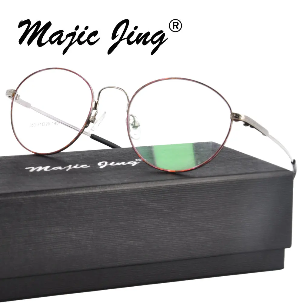 

Magic Jing memory metal RX optical frames myopia eyewear eyeglasses full rim prescription spectacles 350