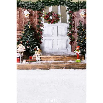 

Christmas background vinyl photography backdrops Computer Printed christmas tree and Gift box for Photo studio ST-695