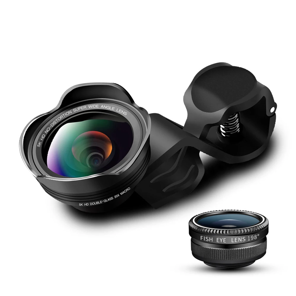 5K high definition no distortion wide angle mobile phone lens macro