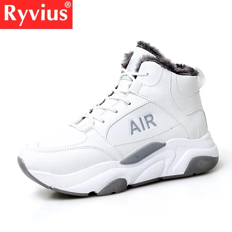 

Ryvius Brand 2018 New Fashion Autumn And Winter Women's Jogging Sports Shoes Boots Ladies High To Help Warm Sports Shoes Boots
