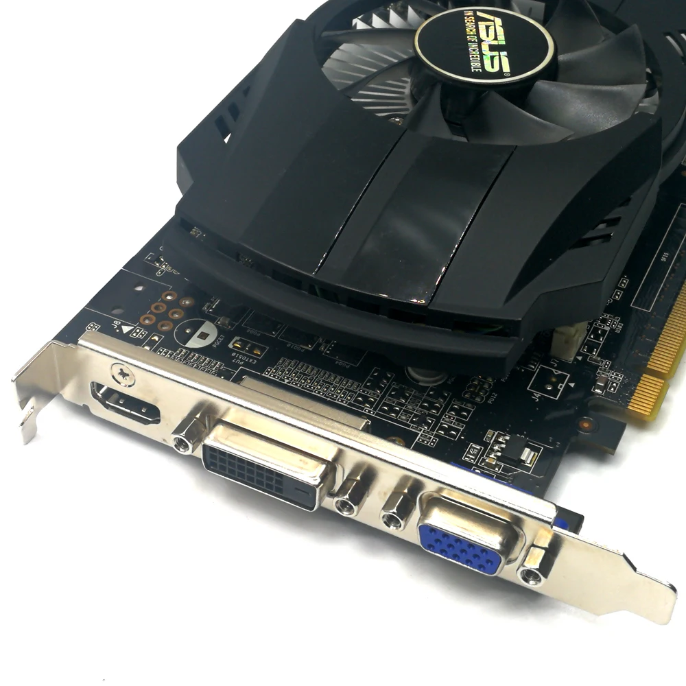 Б/у, оригинальная Видеокарта ASUS GTX 750TI 2GB 128bit GDDR5, Протестировано хорошо