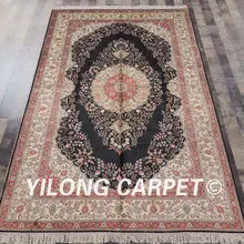YILONG 5'x8' домашний персидский классический Восточный ручной работы qum шелковые ковры(LH43B5x8
