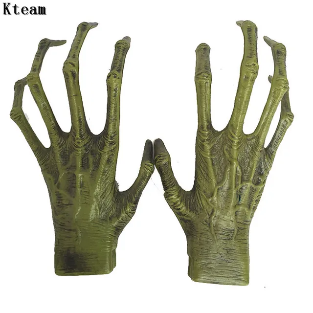 2018 New Funny Scary Halloween Plastic Skeleton Hands Witch Hands