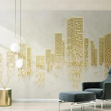 Beibehang пользовательские 3D фото обои 3d геометрические кубики золотой город ТВ фон стены papel де parede 3d обои papel росписи