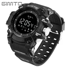 Digital Sport Watch Men GIMTO Brand Military Pedometer barometer font b Smartwatch b font Stopwatch Diving