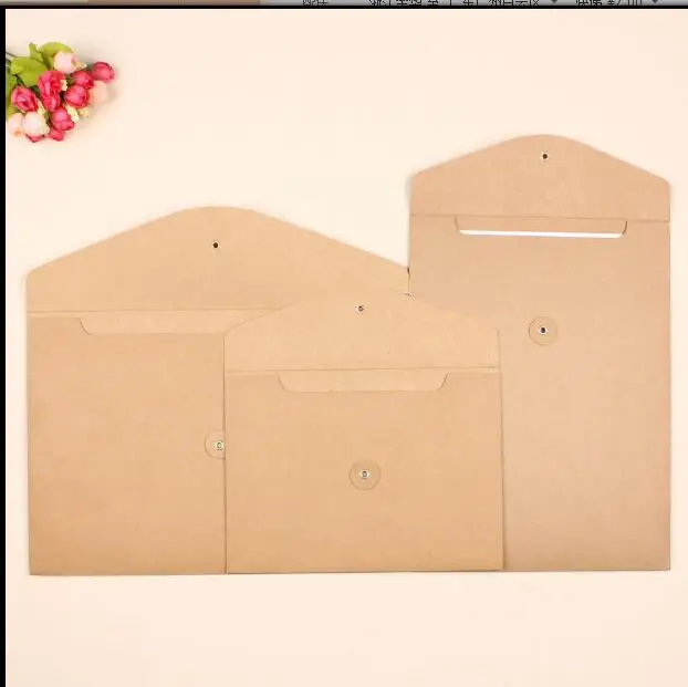 

Small Kraft Paper 1pcs A5 Brown Kraft Paper Envelope Message Card Letter Stationary Storage Paper Gift DIY Decorative Envelope