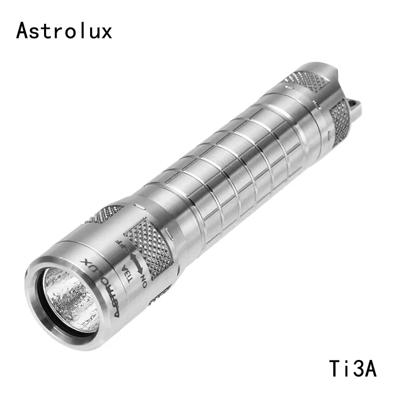 Astrolux Ti3A титана светодиодный фонарик Nichia 219C 85LM 4 режима мини EDC светодиодный фонарик AAA N IP65 Водонепроницаемый аварийный фонарь