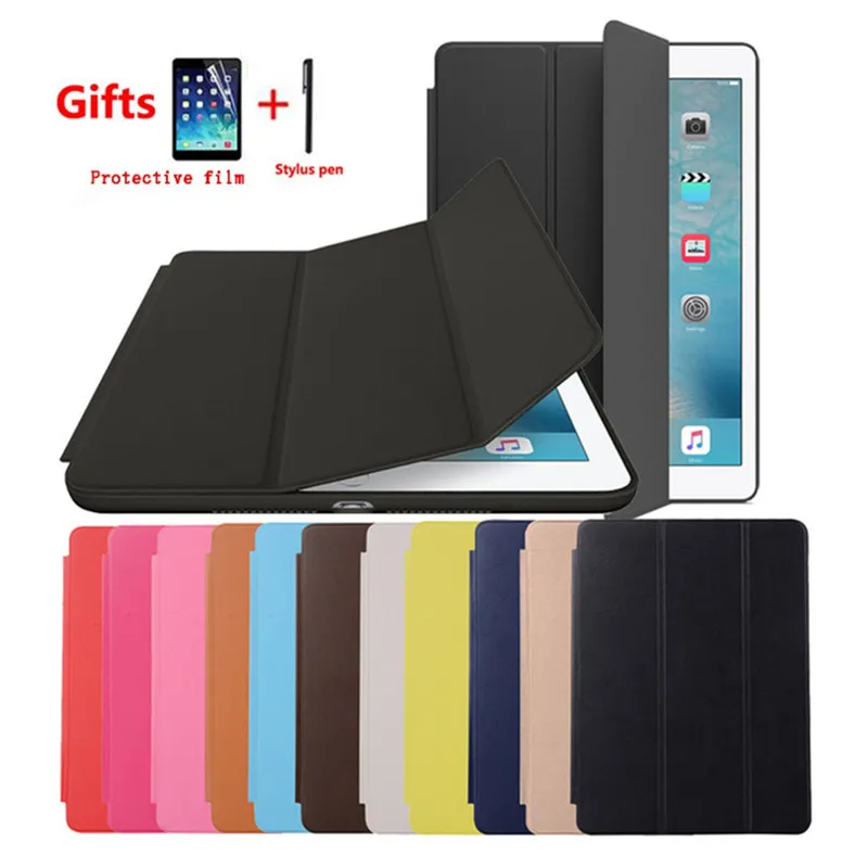 

Hot Original Smart Leather Case For Apple new iPad air 3 2019 Pro 10.5 inch 2017 Magnetic Stand Cover with Auto sleep+Film+Pen