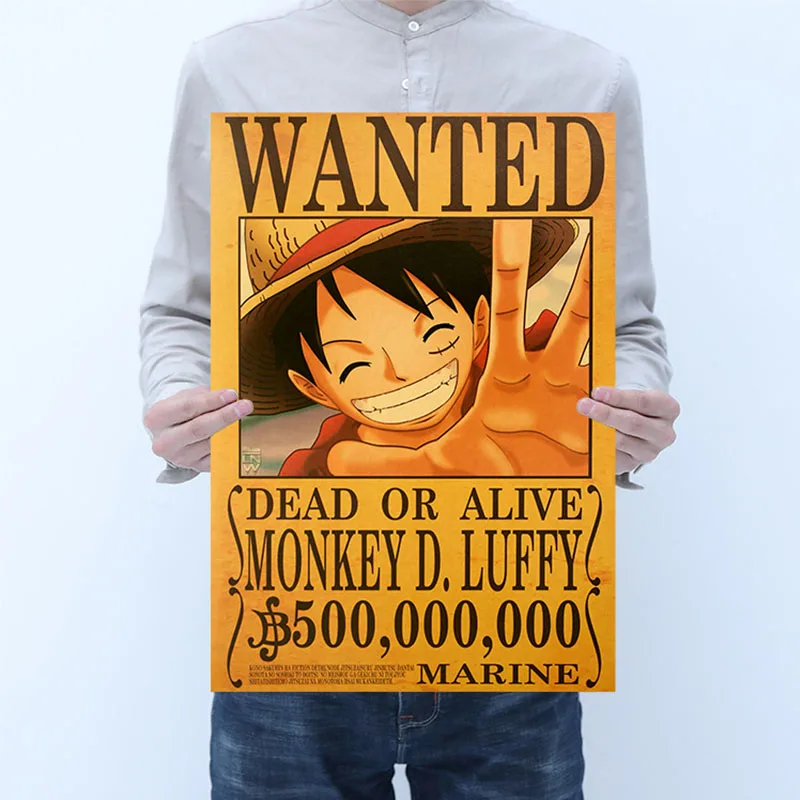 

New One Piece Reward Wanted Action Figure Anime Luffy Zoro Franky Chopper Poster Craft Home Decor Posters Kids Boy Gift Toys