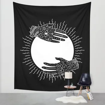 

Tarot Card Tapestry Wall Hanging Astrology Divination Bedspread Beach Mat 146*146cm table cloth wearable beach blanket